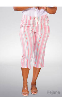 DASH KEJANA- Stripe Inseam Capri Pants