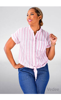 DASH VEDEE- Stripe Top with Pocket
