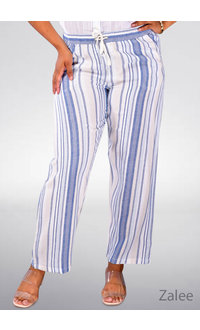 DASH ZALEE- Stripe Linen Pants