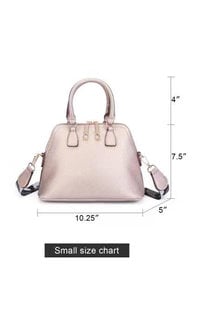 PROYA Small Double Handle Bag with Printed Long Strap