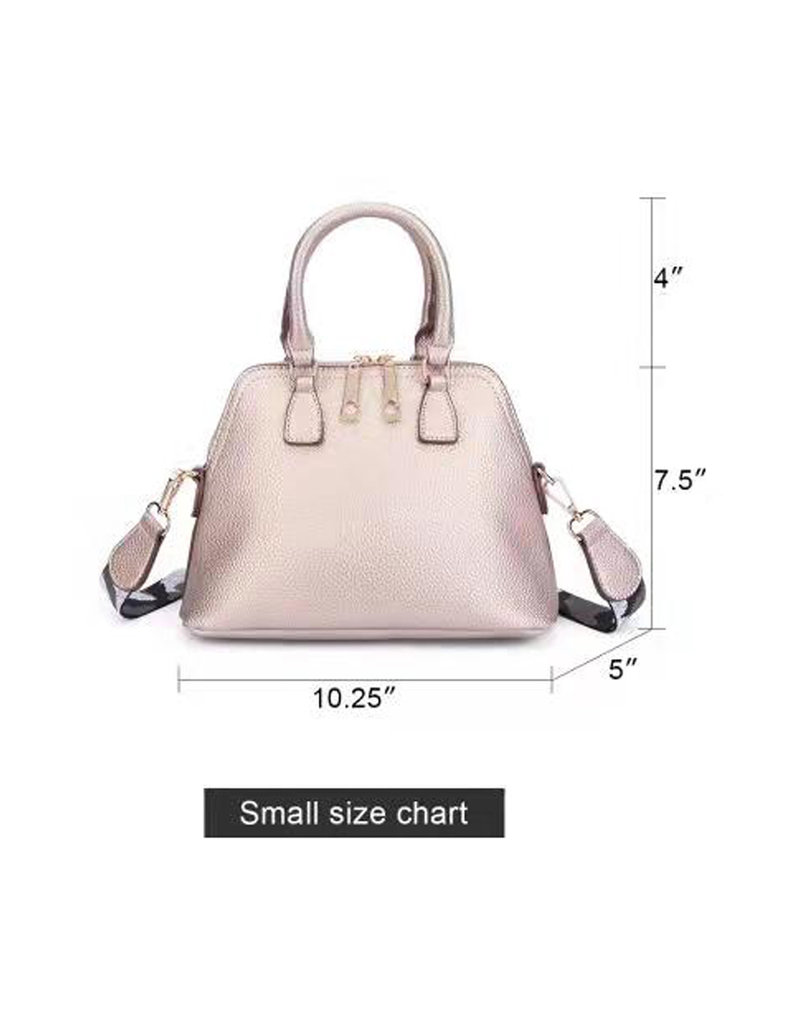 PROYA Small Double Handle Bag with Printed Long Strap