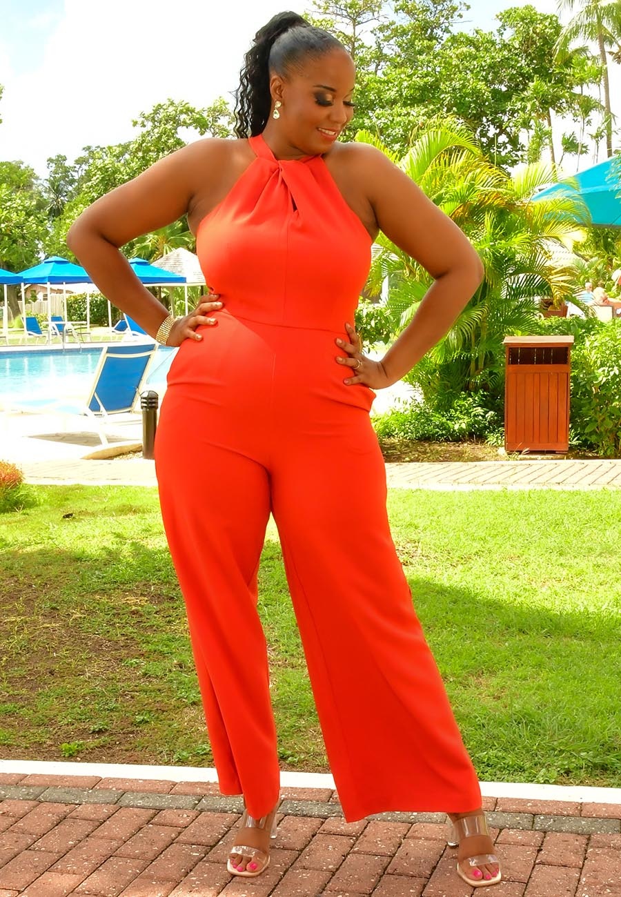 Julia jordan red jumpsuit sale
