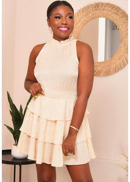 PINCH SHANITA- Frill Neck Shutter Bottom Dress