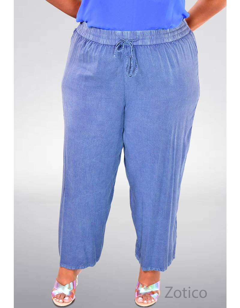 MLLE Gabrielle ZOTICO- Plus Size Soft Trousers with Drawstring