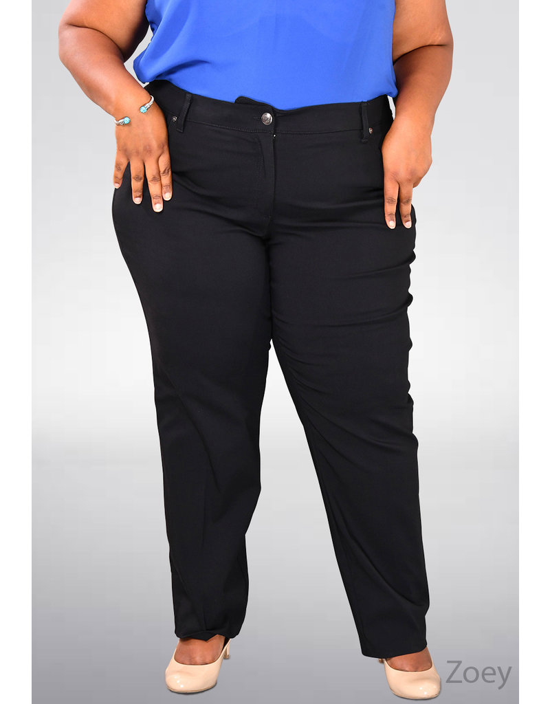 ZAC & RACHEL ZOEY- Plus Size Pants with Pockets and Tabs