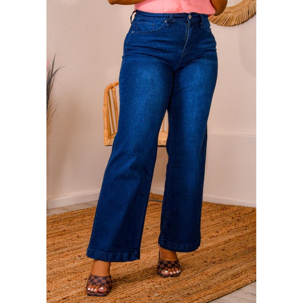 ZIPIO- High Rise Wide Leg Pants
