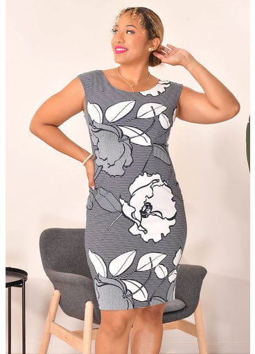 REAMA- Armhole Flower Print Dress