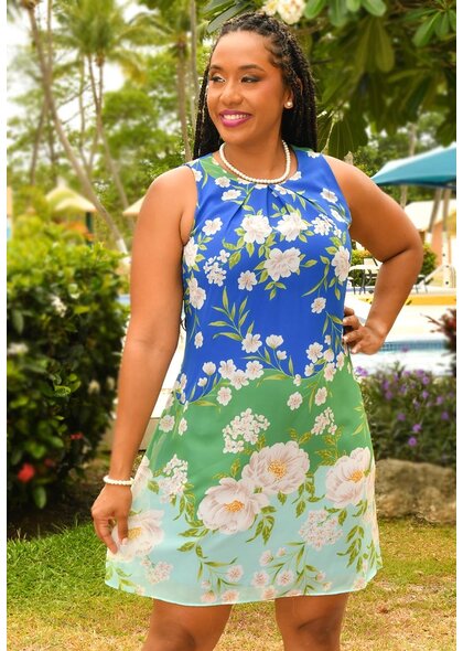 Jessica Howard FIGO- Floral Armhole Dress