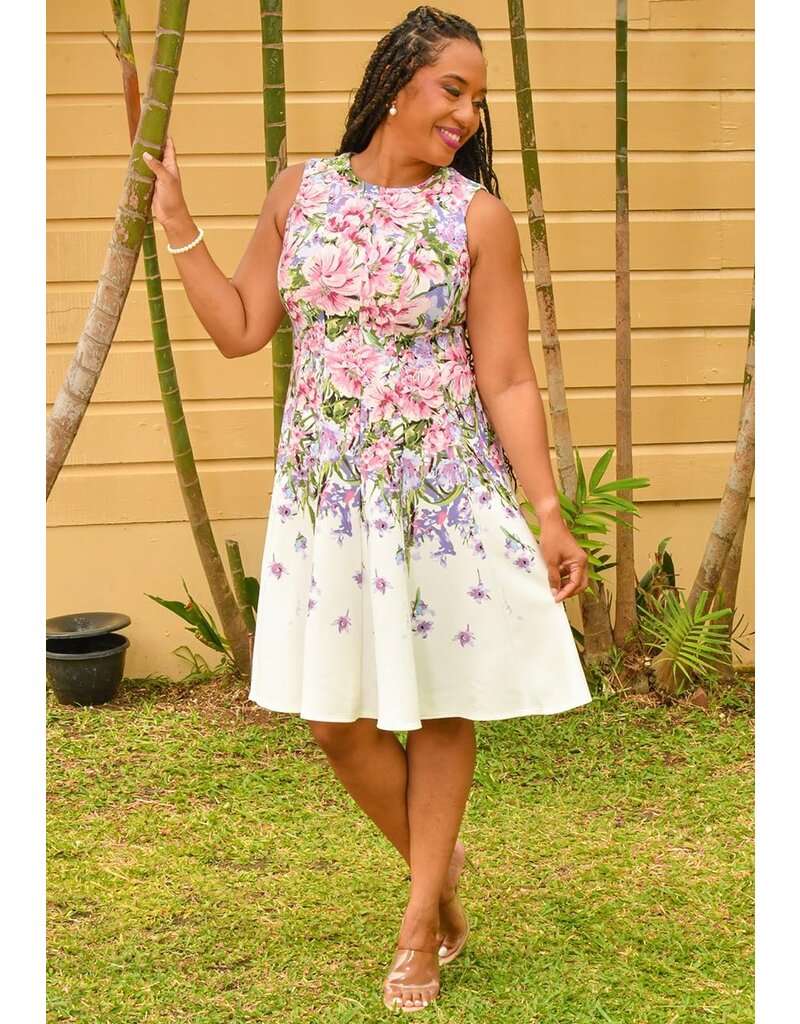 URITH- Floral Fit & Flare Dress