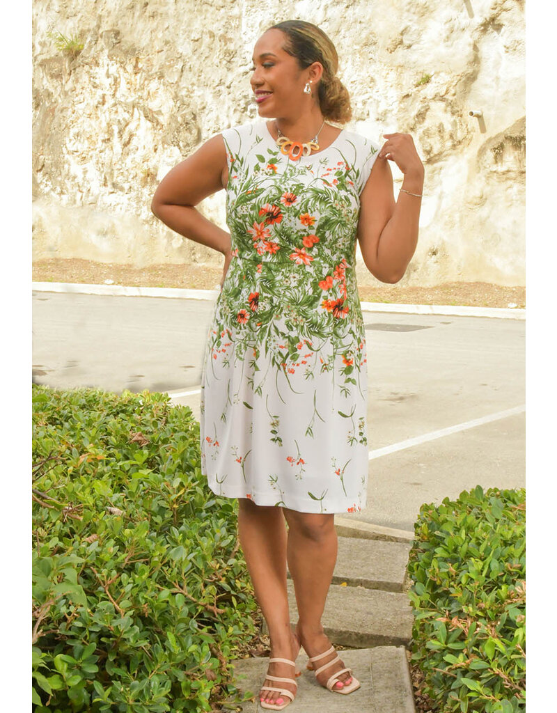 Shelby & Palmer RELINA- Floral Fit & Flare Dress