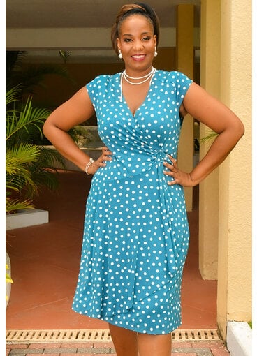 Signature IDIOR- Puff Print Polka Dot Dress