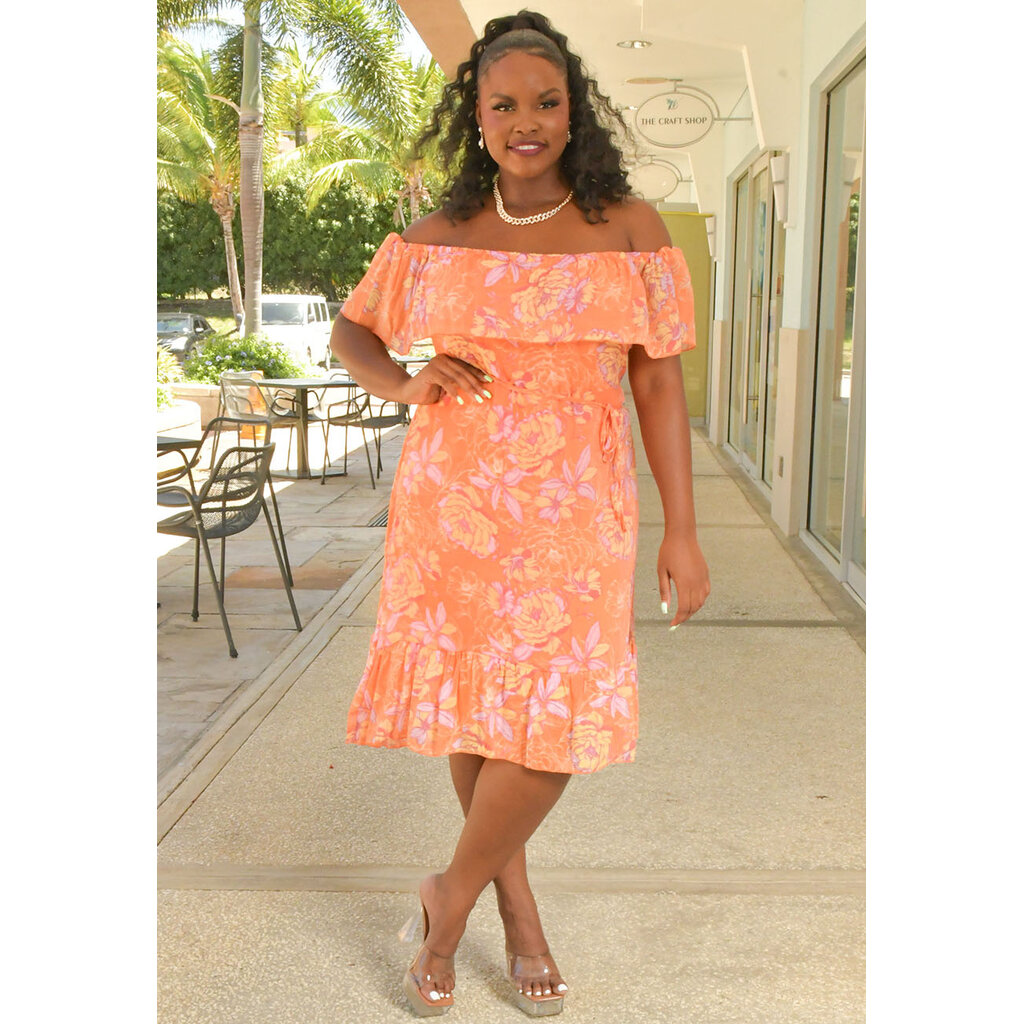 GEMMA- Pop Over Hi-Lo Dress with Band