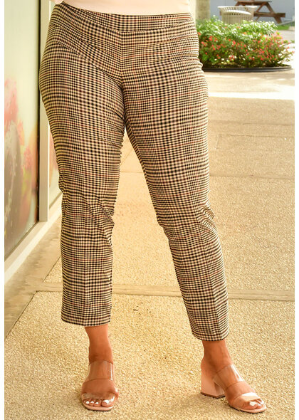 ZAC & RACHEL ZOOLI- Plaid Pull On Pants