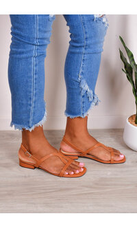 Grace Success Curve Design Strap Sandals