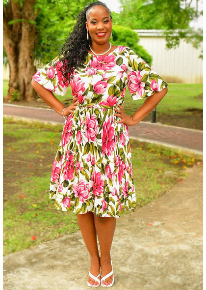 Jessica Rose RETILY- Floral Dress with Band