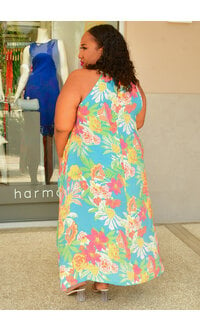 MLLE Gabrielle GARY- Plus Size Plus Size Dress with Keyhole