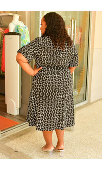 Shelby & Palmer RINIX- Plus Size Exclusive Patterned Dress