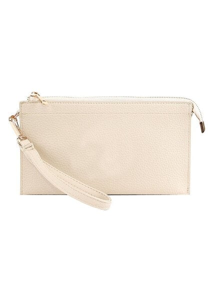 PROYA Leather Clutch Bag with 3 Compartments