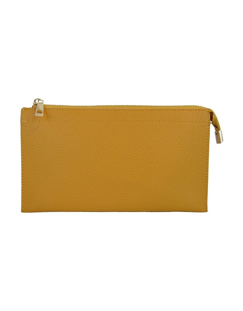 PROYA Leather Clutch Bag with 3 Compartments