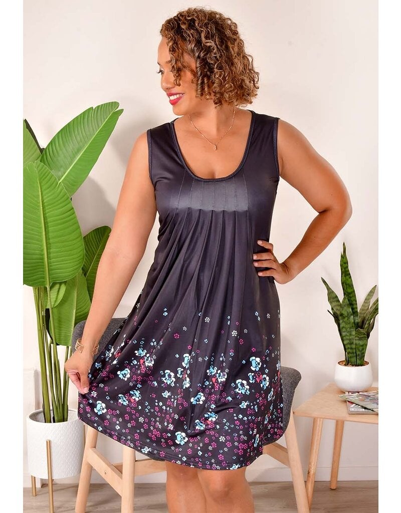 GETS ODELL- Armhole Dress with Printed Bottom