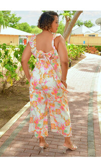 KADESA- Floral Jumper with Ruffle Straps