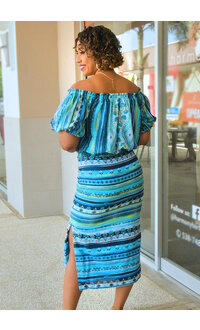 Maison Tara KIJAH- Printed 2 Piece Skirt Suit