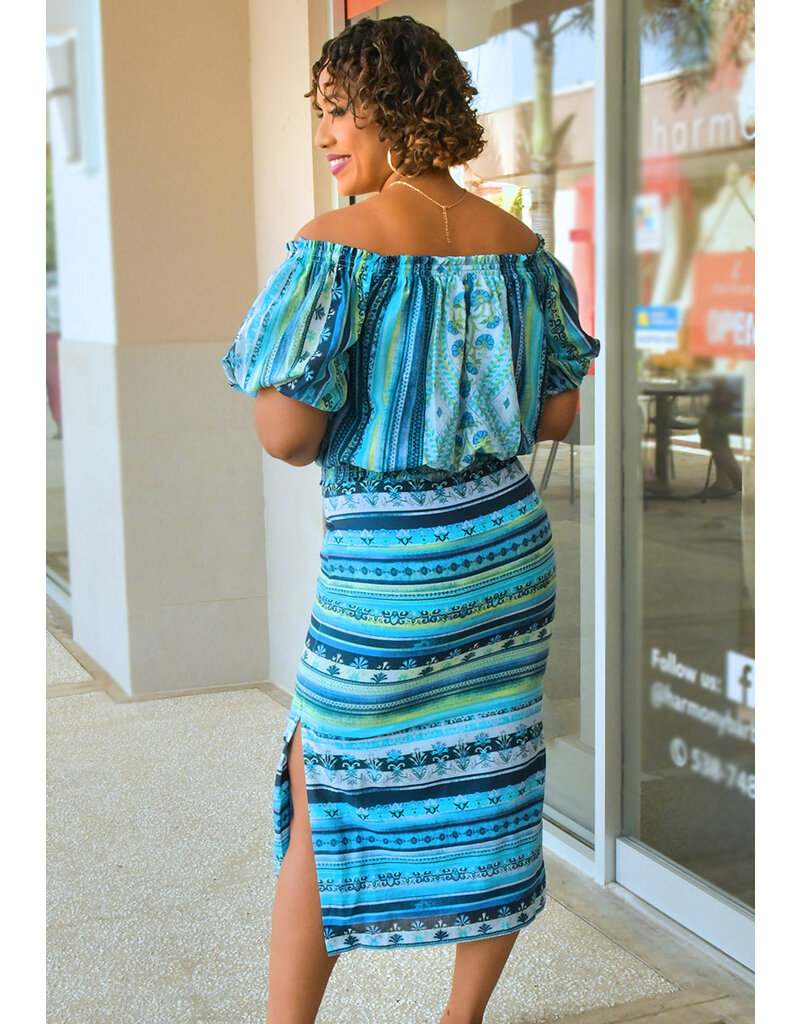 Maison Tara KIJAH- Printed 2 Piece Skirt Suit