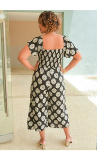 KIMIA- Printed Jumper with Elastic Back