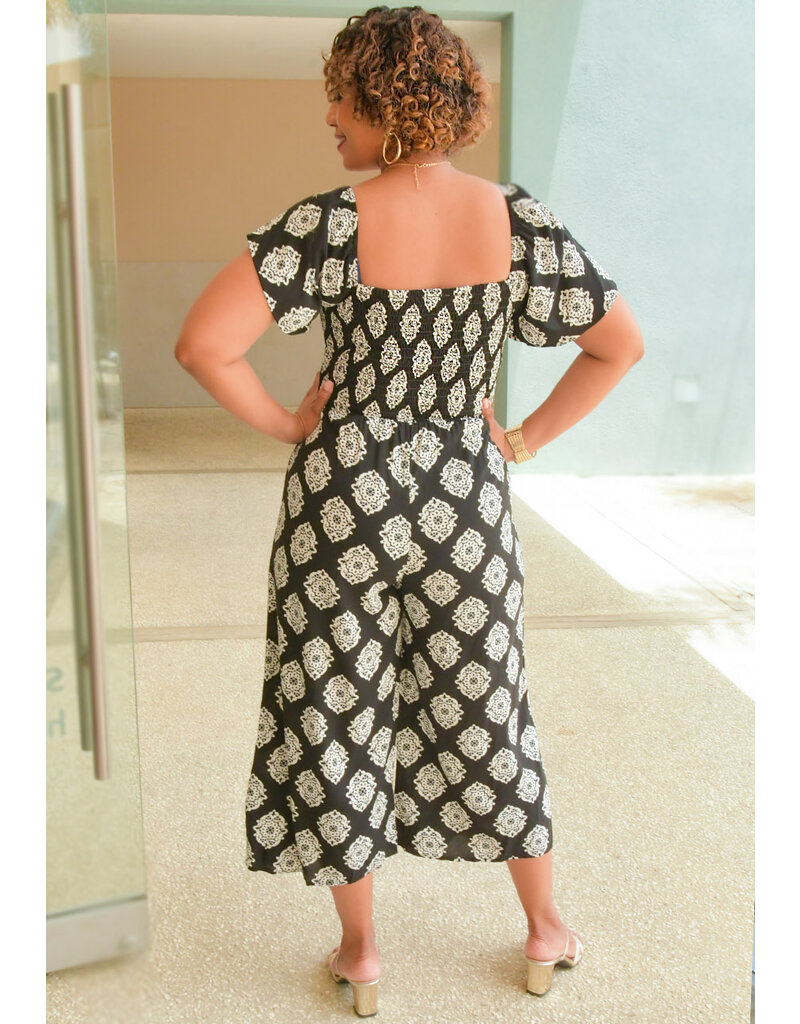 KIMIA- Printed Jumper with Elastic Back