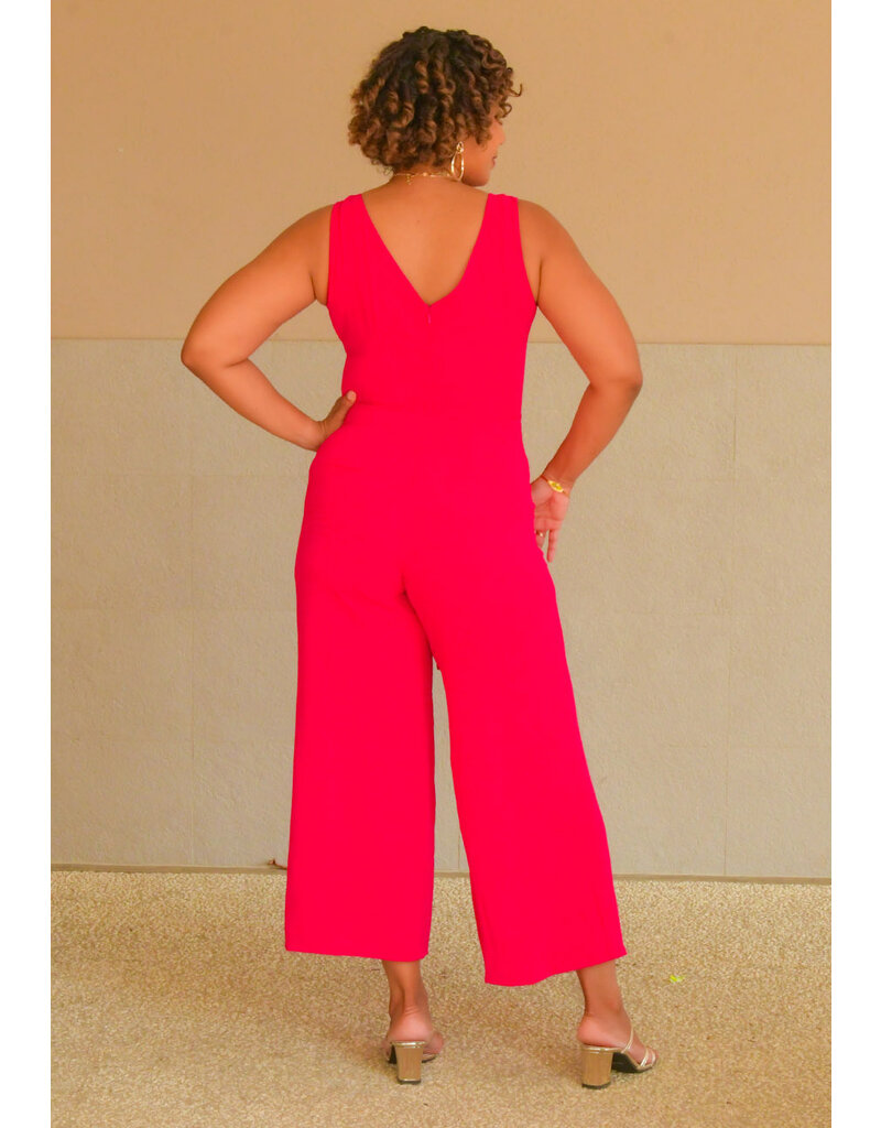 MSK ROHIA- Solid 3/4 Jumper with Pockets