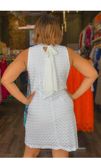 Signature LENNY- Solid Armhole Dress with Tie Back