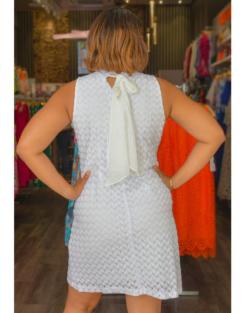 Signature LENNY- Solid Armhole Dress with Tie Back