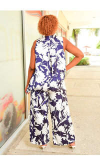 Julia Jordan SELIX- Floral Armhole Jumper with Pop-Over