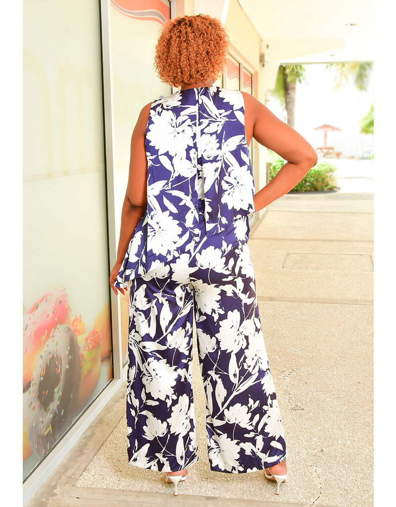 Julia Jordan SELIX- Floral Armhole Jumper with Pop-Over