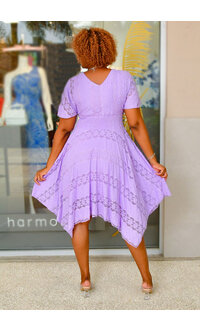 LUZ- Elastic Waist Dress with Points