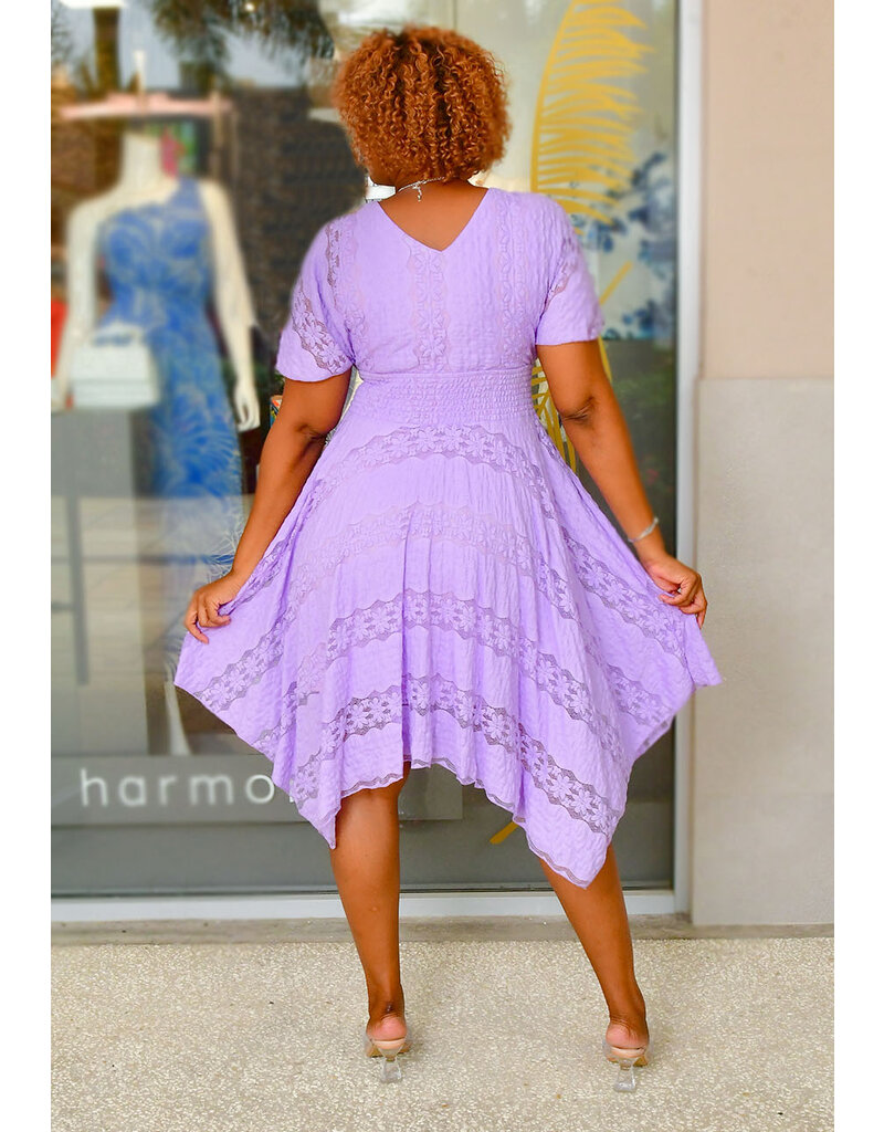 LUZ- Elastic Waist Dress with Points