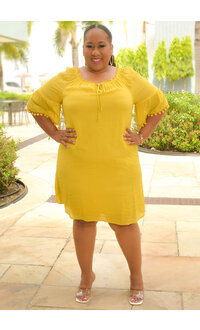 Mlle gabrielle lemon dress discount