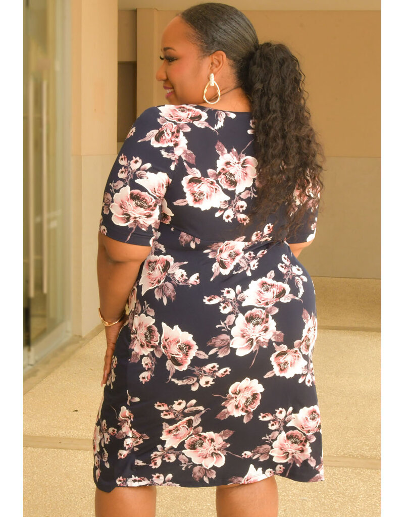 Plus size floral wrap dresses deals