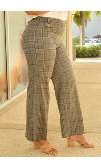 ZAC & RACHEL ZEDIA- Plaid Pants with Tabs