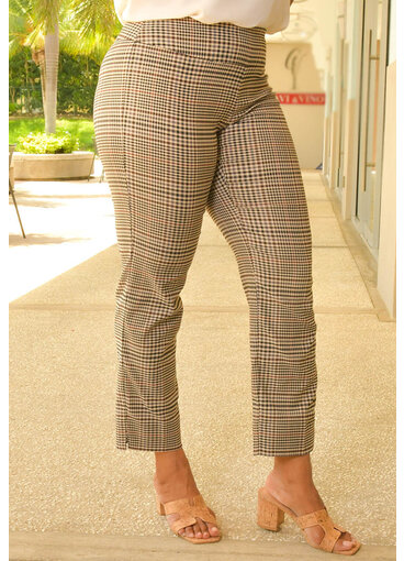 ZAC & RACHEL ZOOLI- Plaid Pull On Pants