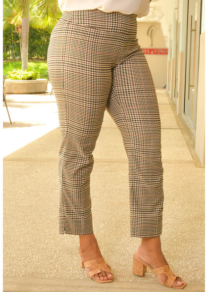 ZAC & RACHEL ZOOLI- Plaid Pull On Pants