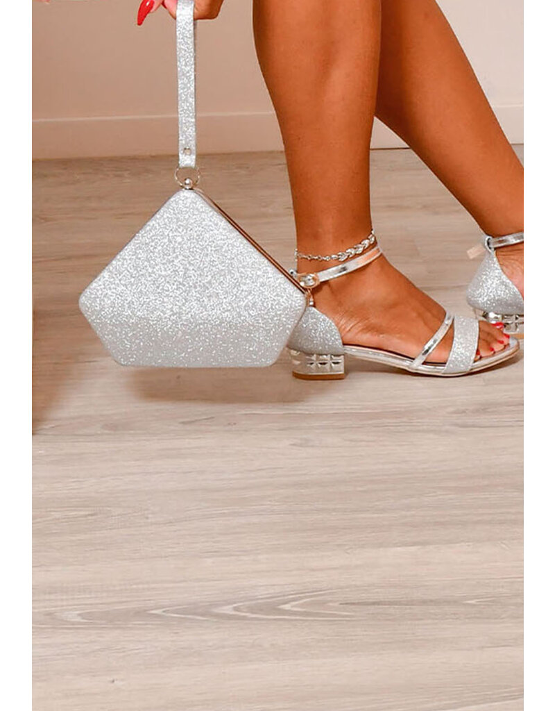 ADORE Bag-ADO triangle hard case w/glitter