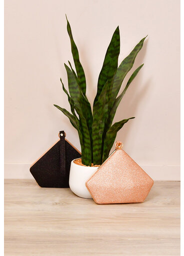 ADORE Bag-ADO triangle hard case w/glitter