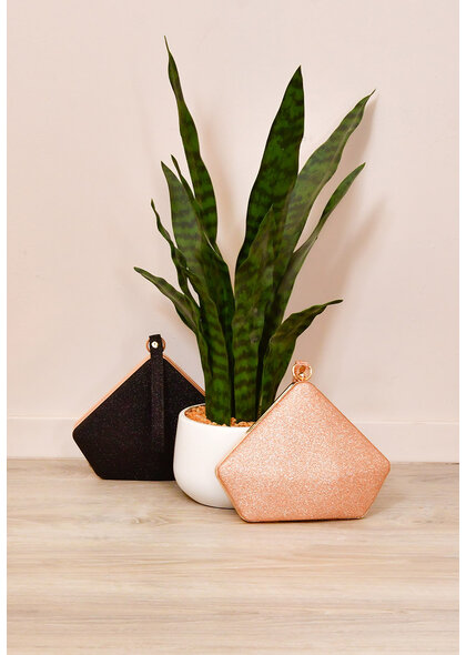ADORE Bag-ADO triangle hard case w/glitter