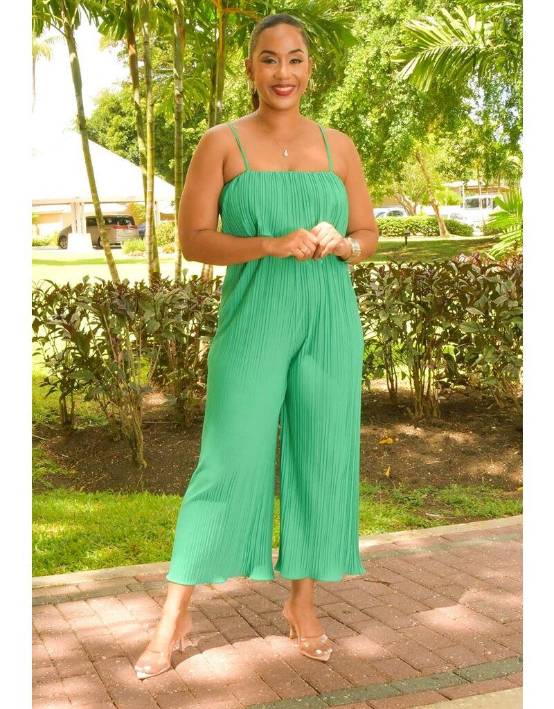 LA LA MUSE IJUDY- Solid Pop Over Steam Pleat Jumper