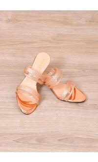 PENNE Glitter 2 Strap Shoes with Clear Strips