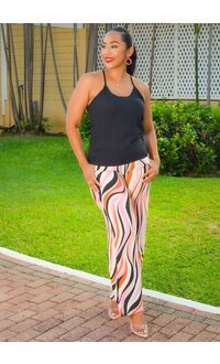 RYOCCO VEERIO- Solid V Neck Top with Thin Strap