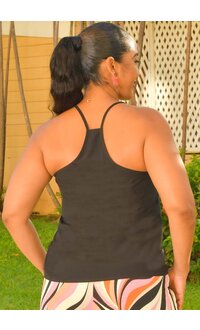 RYOCCO VEERIO- Solid V Neck Top with Thin Strap
