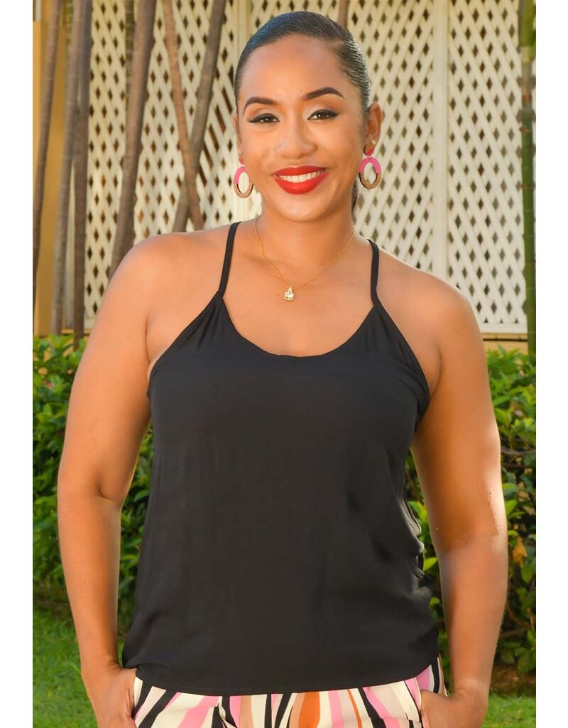 RYOCCO VEERIO- Solid V Neck Top with Thin Strap