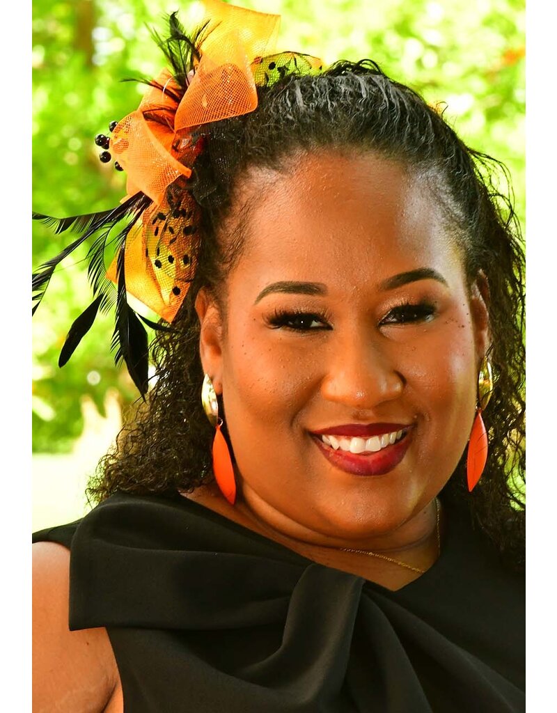 Small 2 Tone Dotted Mesh Fascinator